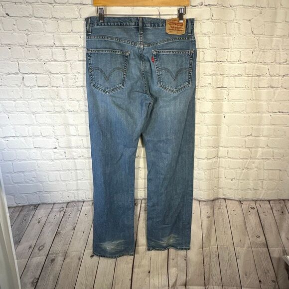Levi’s 559 Jeans Mens 33 Relaxed Straight Denim sz W33 x L34 Blue - Picture 7 of 12